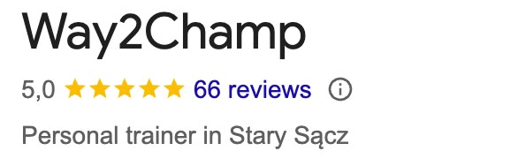 Way2Champ on Google: 5.0 stars, 66 reviews