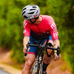cyclist during heat training